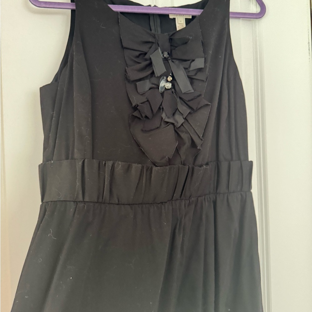 Sleeveless Black “Tuxedo” Party Dress
